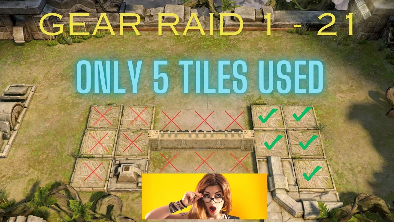 Watcher of Realms Only 5 Tiles Used Gear Raid 1 - 21