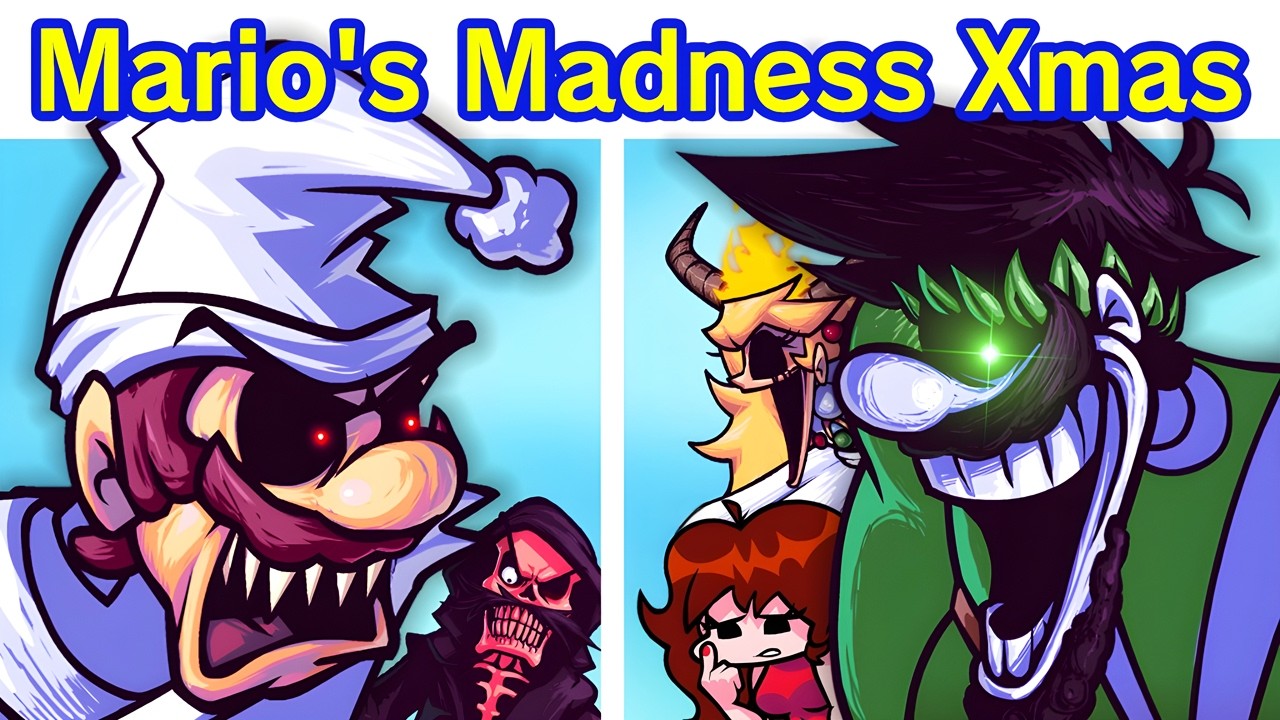 FNF Mario's Madness Christmas Surprise Update + Cutscenes (Friday Night Funkin' Mod)