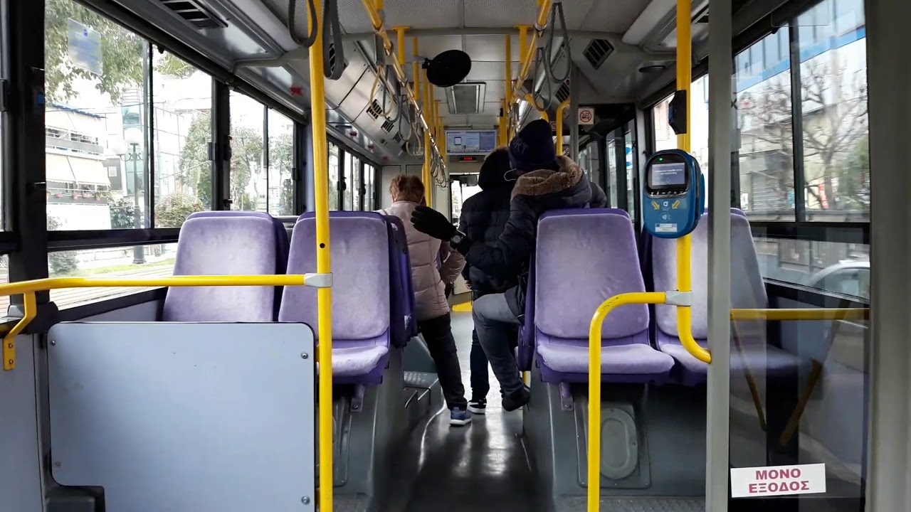 Athens Bus: Riding a VanHool Sfakianakis A300T Trolleybus