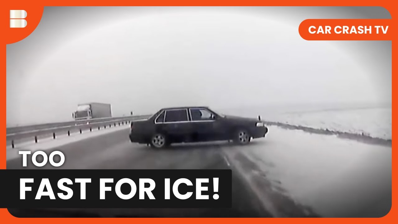 Icy Road Crashes You Can&rsquo;t Unsee | Car Crash TV