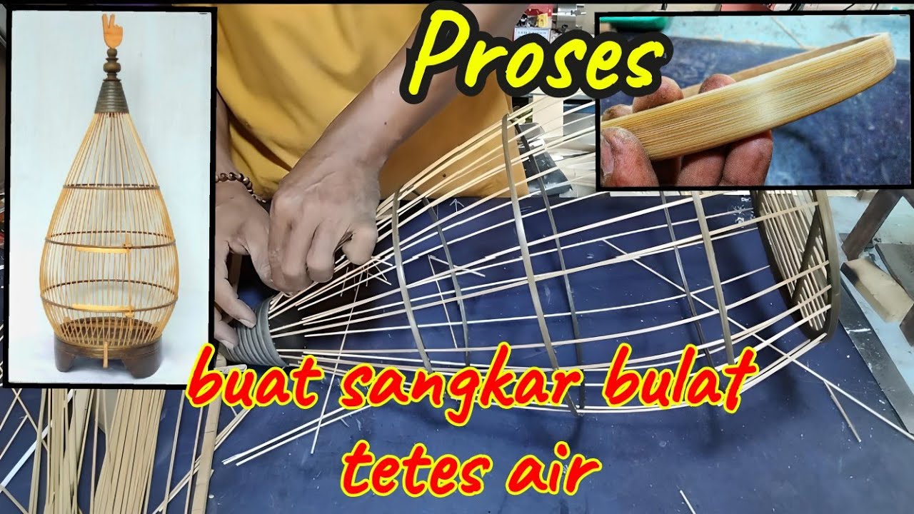 Cara membuat sangkar burung bulat TETES AIR (S122)