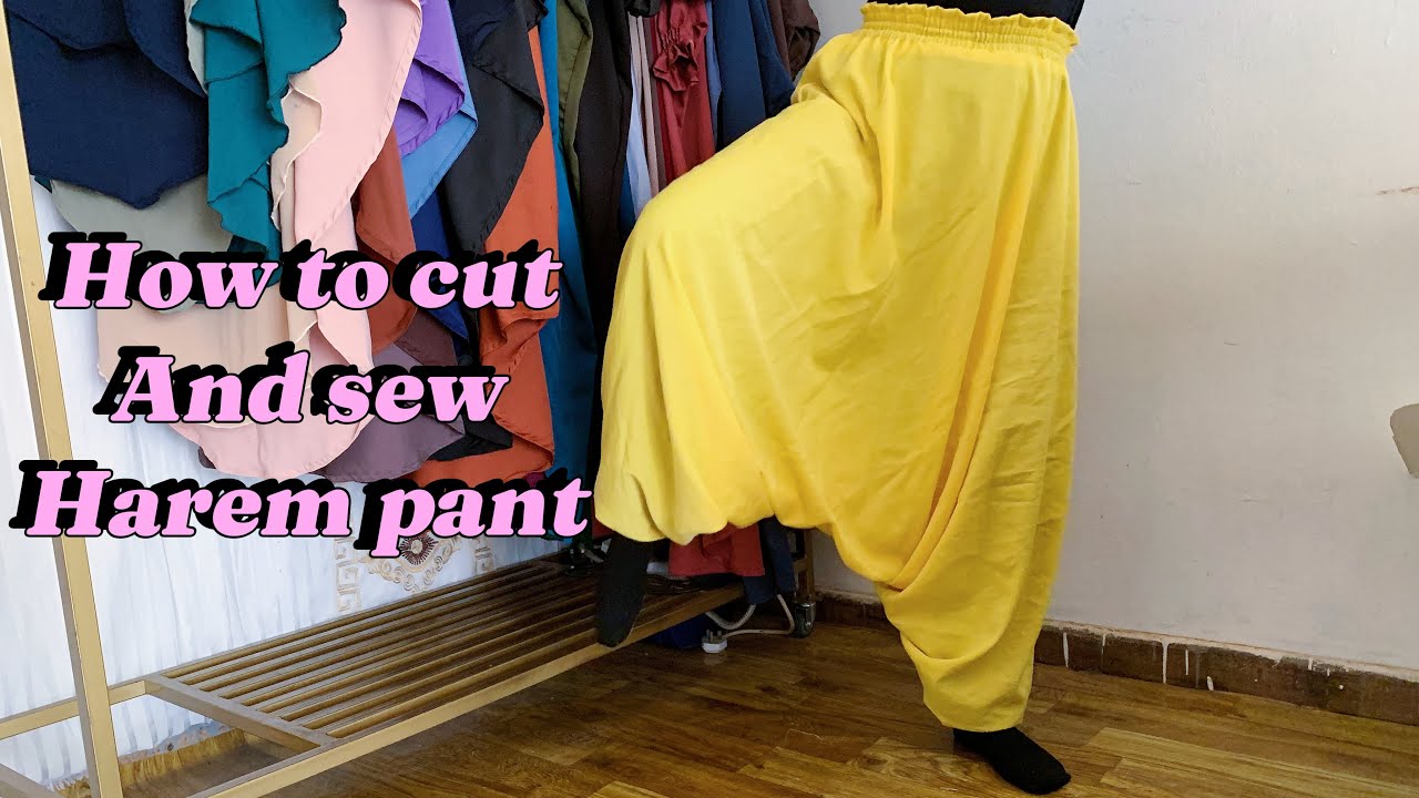 How to cut and sew harem pants/pallazo