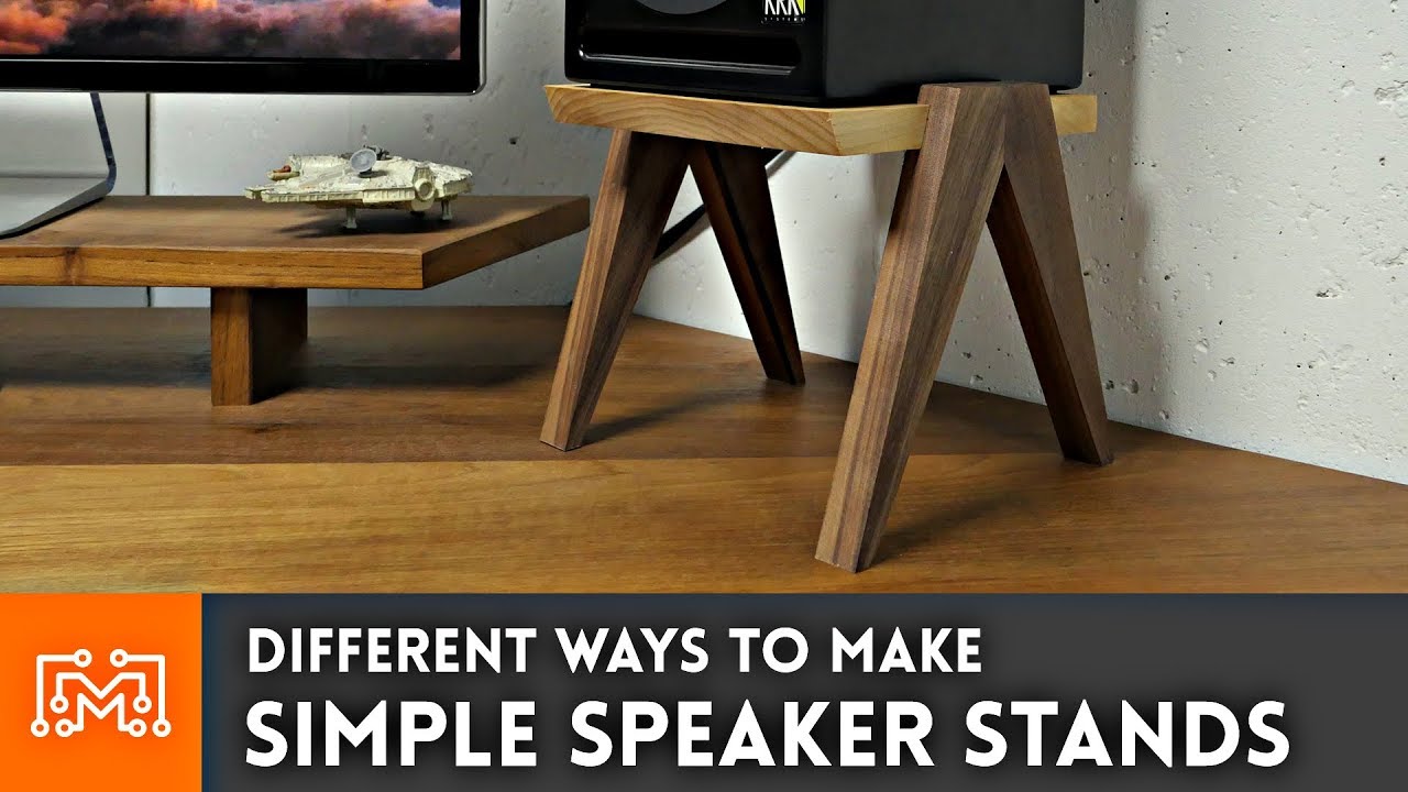 Simple Speaker Stands // Woodworking How To | I Like To Make Stuff