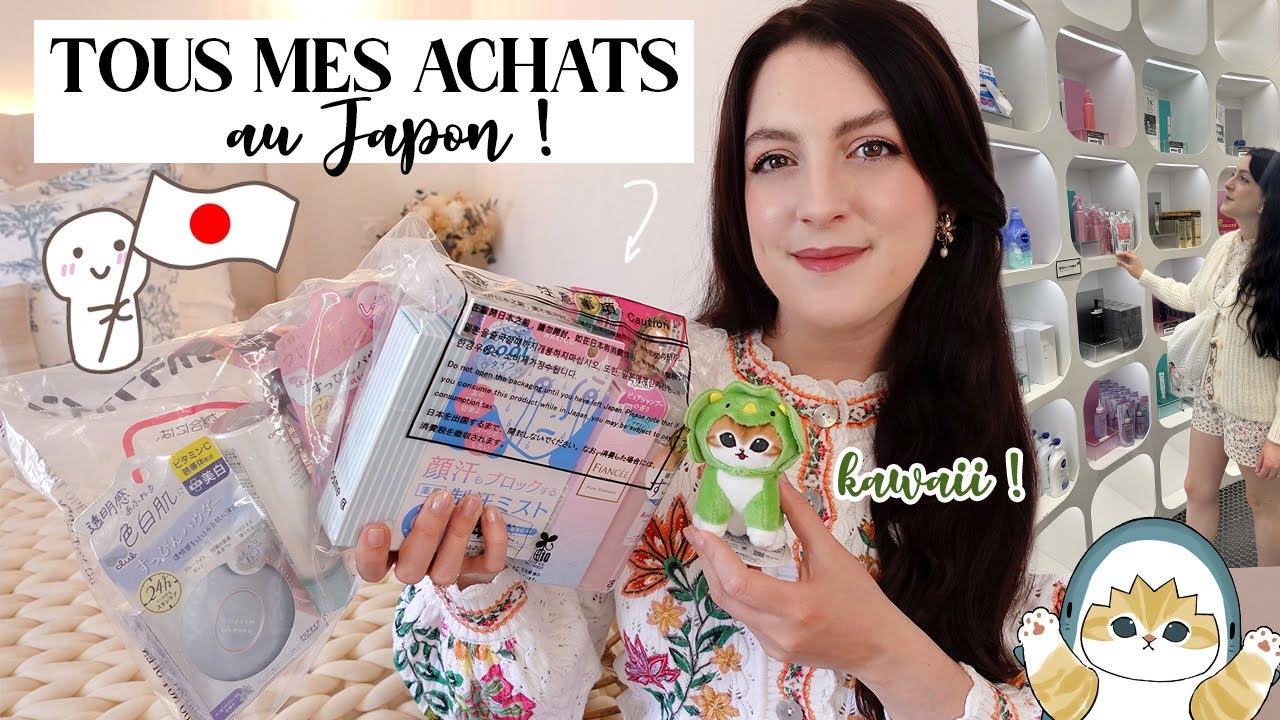 TOUS mes achats au JAPON 🇯🇵 Beauté (Drugstores, Cosme), Déco & Souvenirs 🥰 | LOdoesmakeup