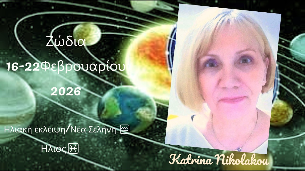Ζώδια 16-22 Φεβρουαρίου 2026✨Ηλιακή έκλειψη / Νέα Σελήνη♒✨Ήλιος♓✨