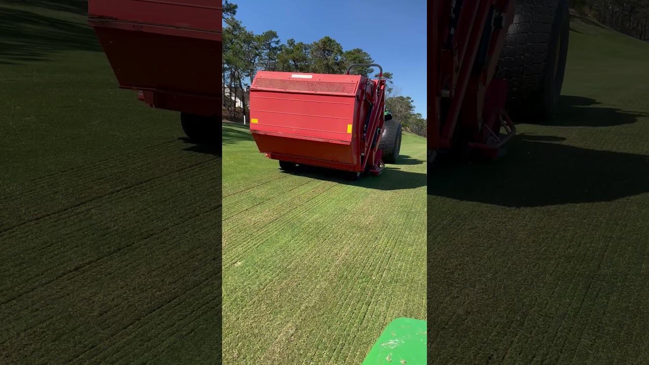 Verticutting Bentgrass Fairways
