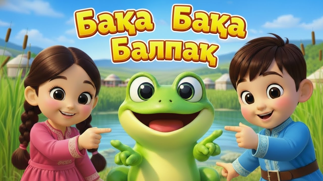 Бақа бақа балпақ | бака бака балпак | Казакша Мультфильм | Балалар әндері | Казахские Мультики 