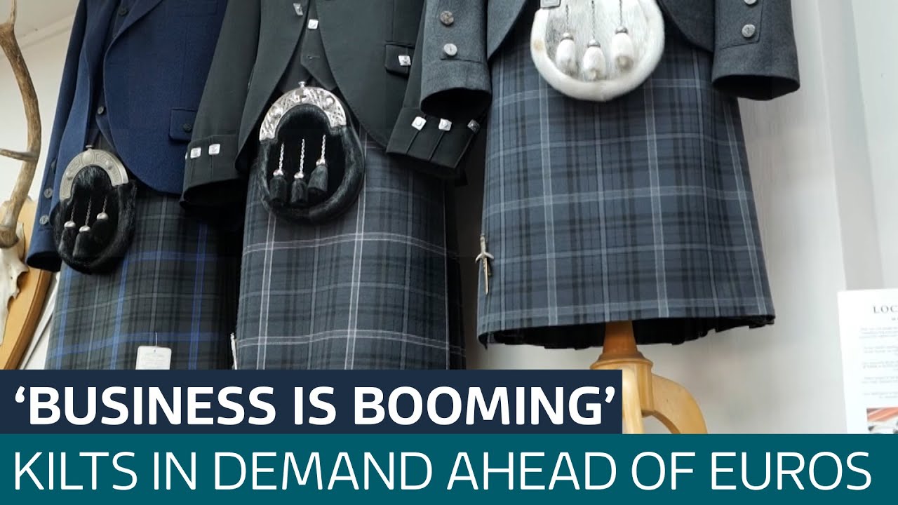'Business is booming': Scottish kilt makers discuss soaring sales ahead of Euro 2024 | ITV News