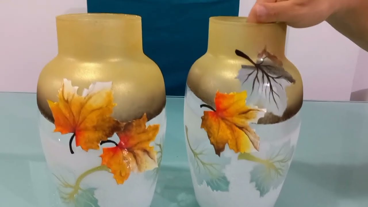 HOJAS DE PAPEL, MEZCLA PARA ESMERILADO CASERO Y JARRONES DE VIDRIO 