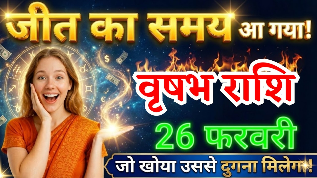 26 फरवरी, वृषभ राशि वालों जीत का समय आ गया, आज का राशिफल, vrishabh Rashi