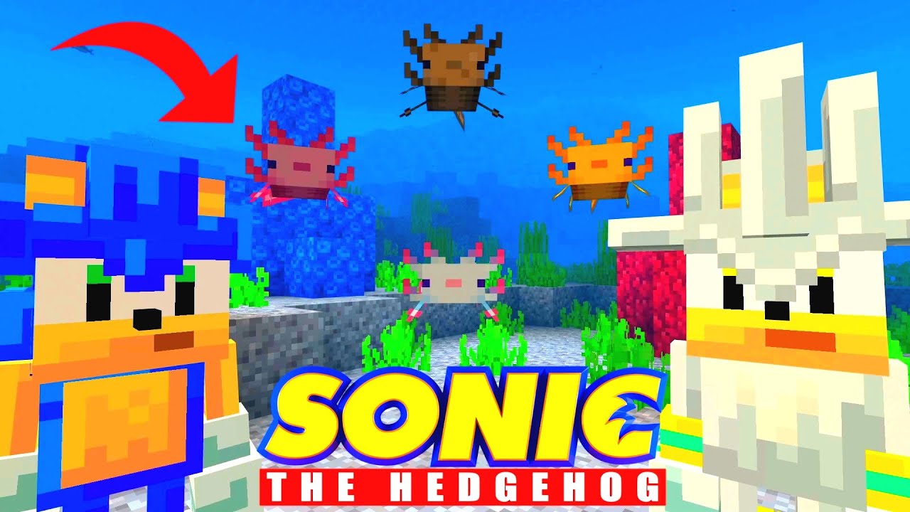 Sonic's Hunt For The RAREST Axolotl! [42] | Sonic And Friends | Minecraft