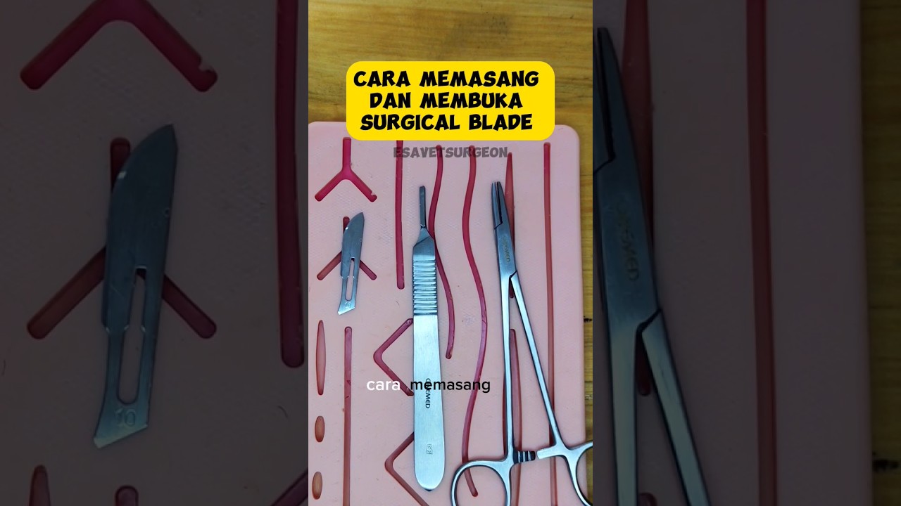 How to install and open surgical blade easily.