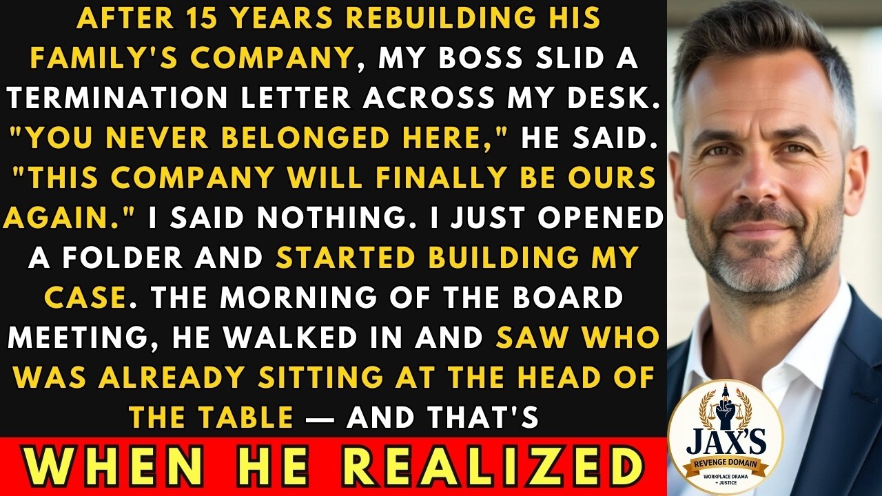 My Boss Handed Me a Termination Letter — I Walked Into That Boardroom and Took His Chair