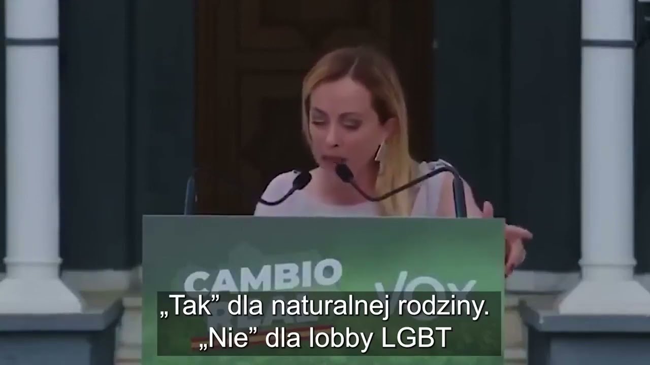 Przem&oacute;wienie Giorgi Meloni, kandydatki na premiera Włoch: TAK dla naszej cywilizacji!