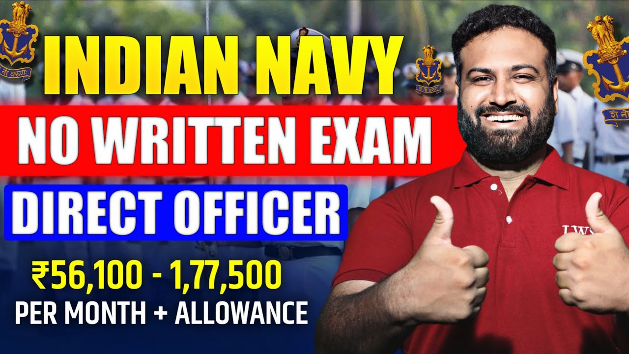 Indian Navy Officer Without Written Exam 2026 😲, Direct Entry | Eligibility, Selection & Salary
