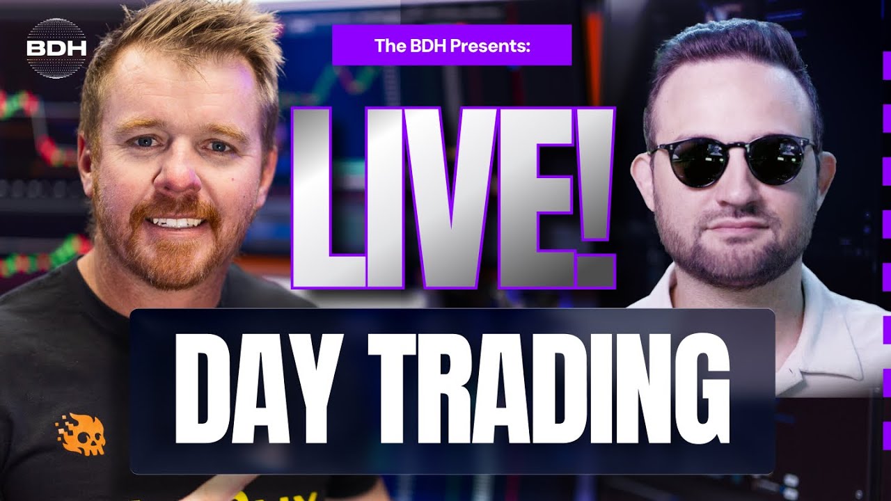 FUTURES DAYTRADING LIVE!! AJ LUCID CEO AT BDH!