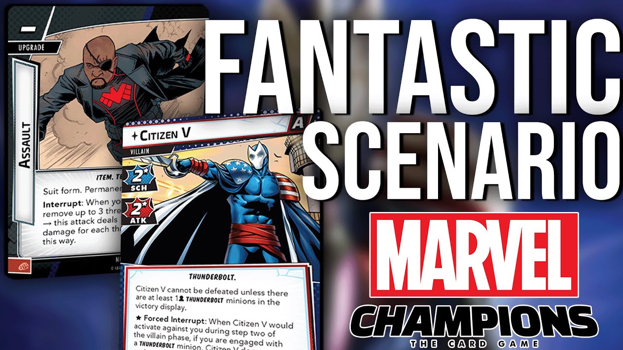 Marvel Champions: Nick Fury vs Expert Thunderbolts -  Agents of S.H.I.E.L.D. Game 4