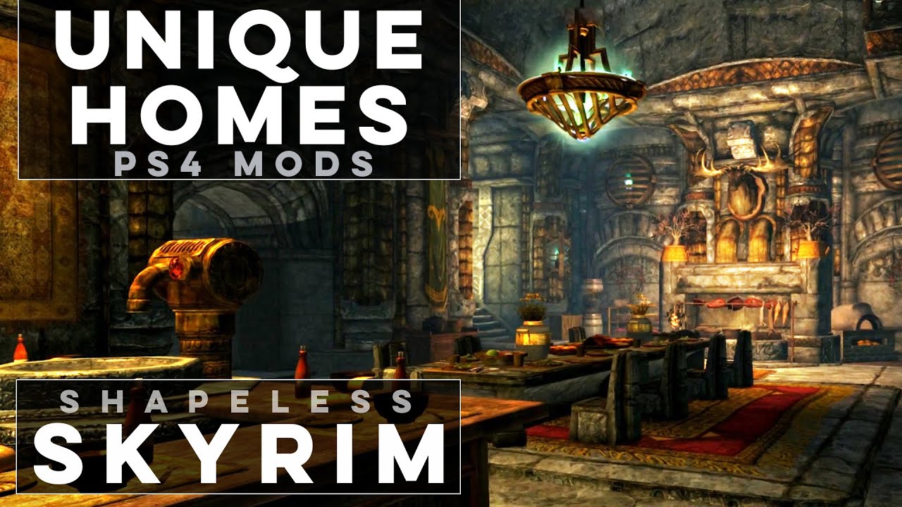 3 Unique Player Homes For Skyrim PS4 - Shapeless Skyrim PS4 Mods (Ep. 193)