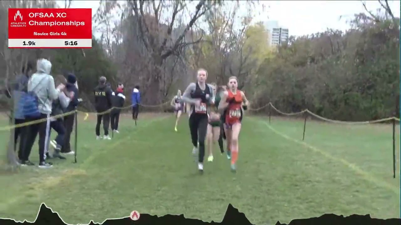Девушки-новички, кросс-кантри 4 км - Чемпионат провинции Онтарио OFSAA по кроссу 2024 [Полный пов...