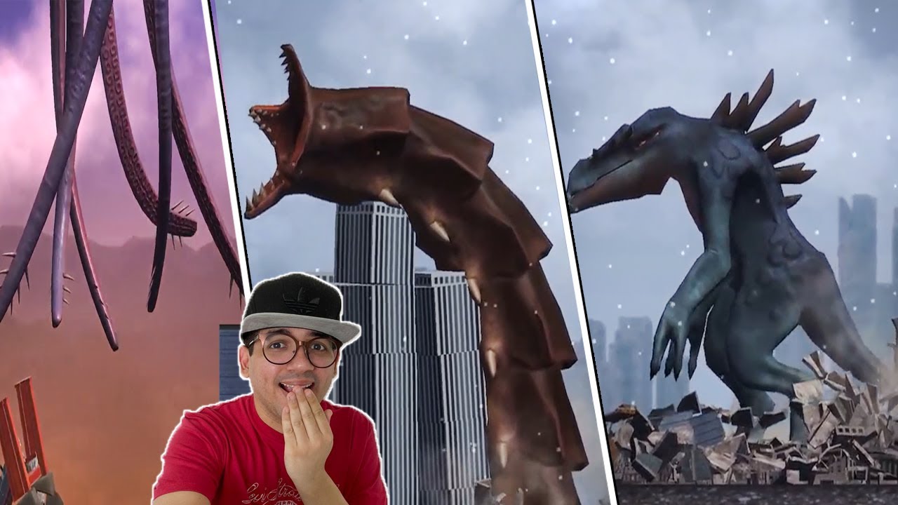 MONSTROS GIGANTES vs CIDADE!!! (destruíram tudo?) - Jogos de celular