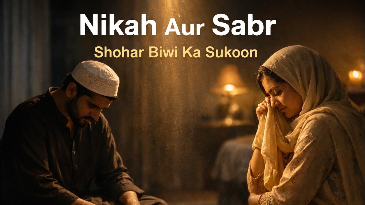 Nikah Aur Sabr | Shohar Biwi Ka Sukoon | Islamic Bayan on Marriage | Emotional Reminder