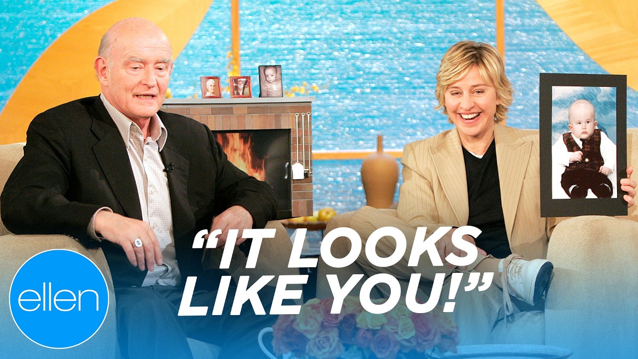 Peter Boyle Gets an Eyebrow Trim from Ellen