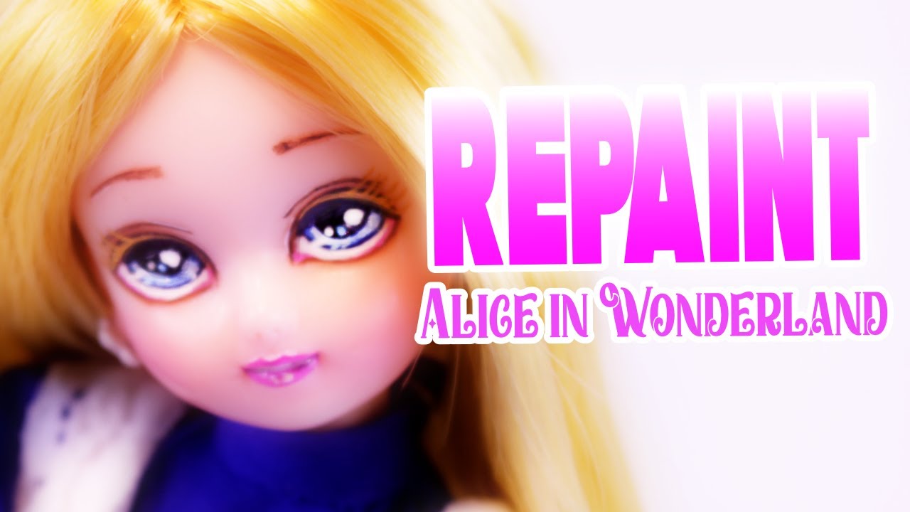 Kawaii Lolita Alice in Wonderland Makeover! 🎀 Doll RePaint!