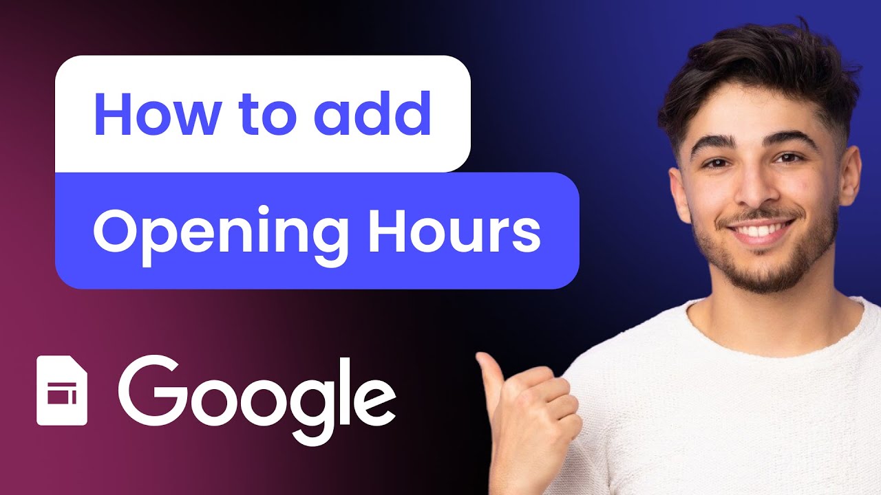 How to add Opening Hours to Google Sites