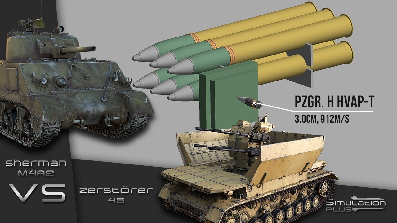 Can ammo rack additional plate save your tank? | Zerstörer 45 Armour Piercing Simulation