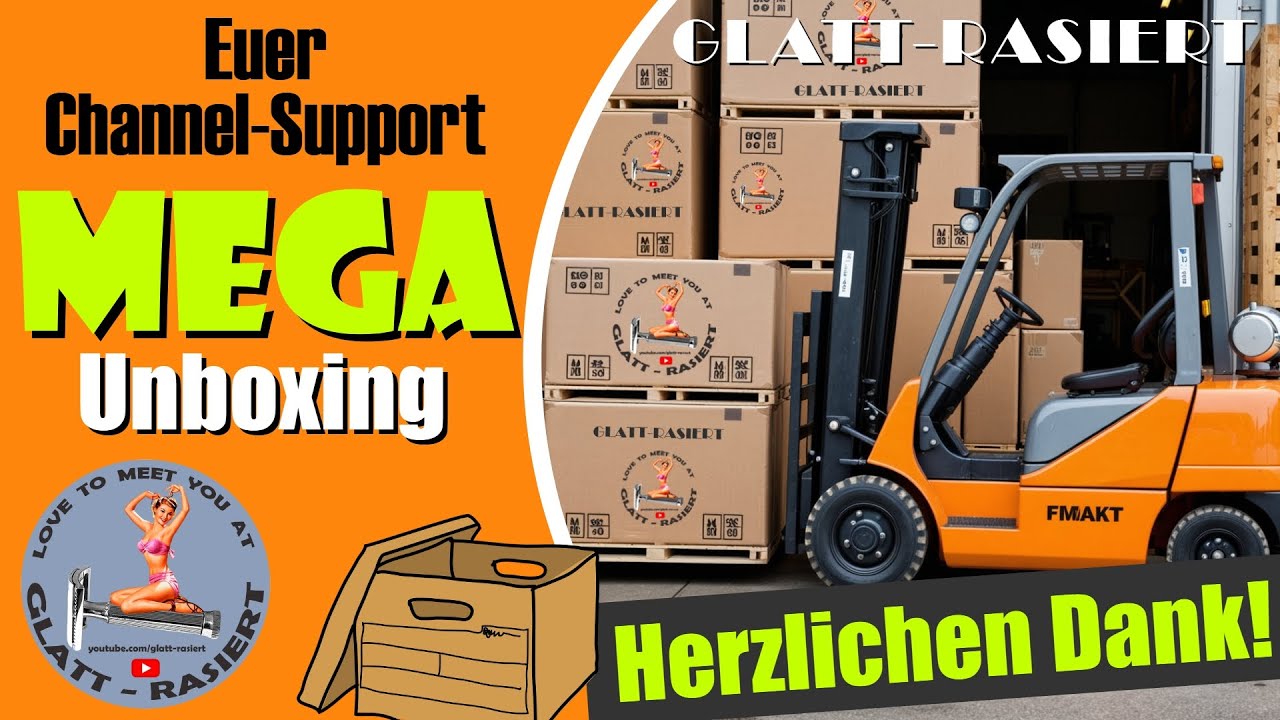 MEGA UNBOXING! ║ Euer Channel-Support ♥ - Rasierhobel / Nassrasur // GLATT-RASIERT
