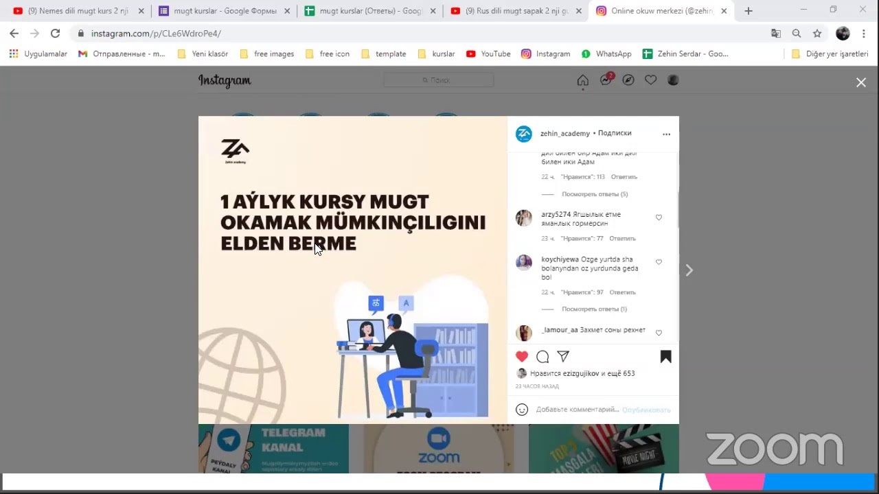 Rus dili mugt sapak 2 nji güni