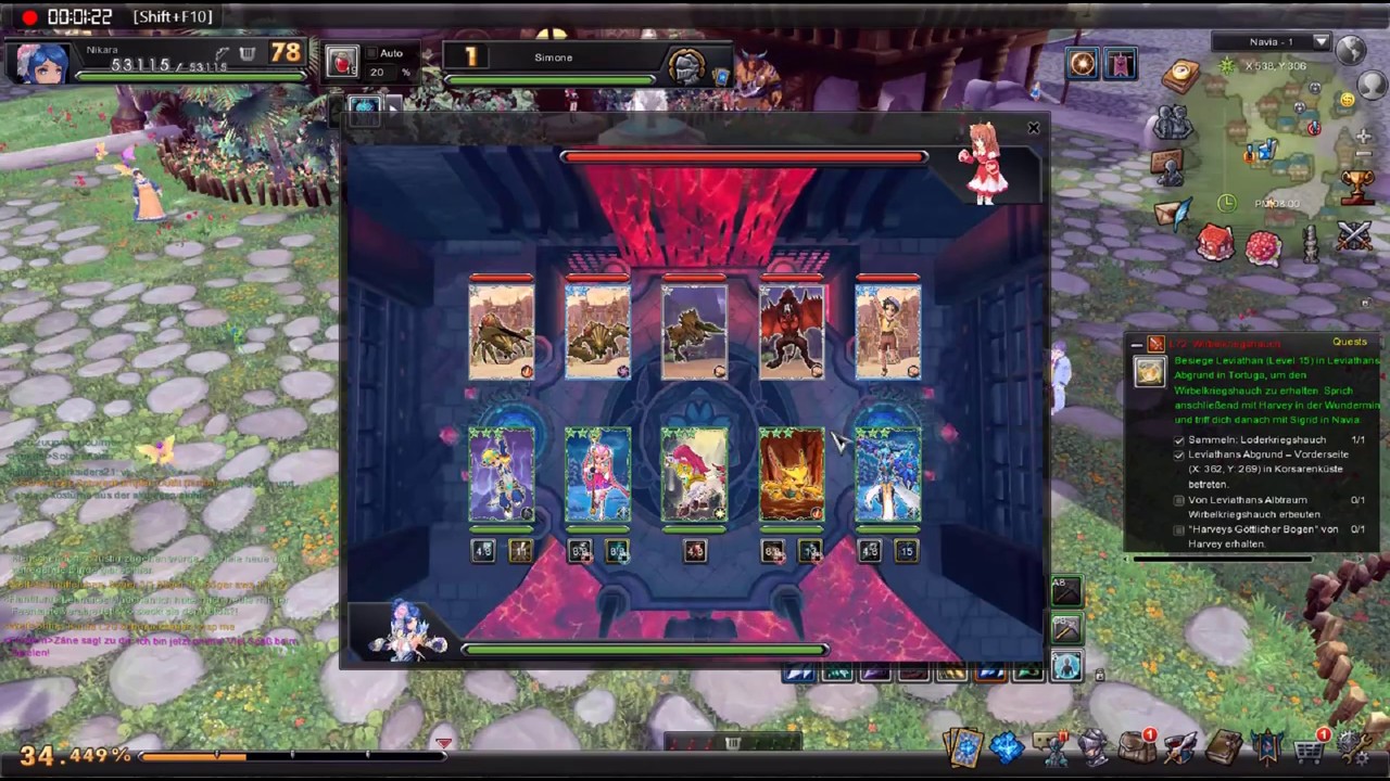 Aura Kingdom Tuturial Kartenduell