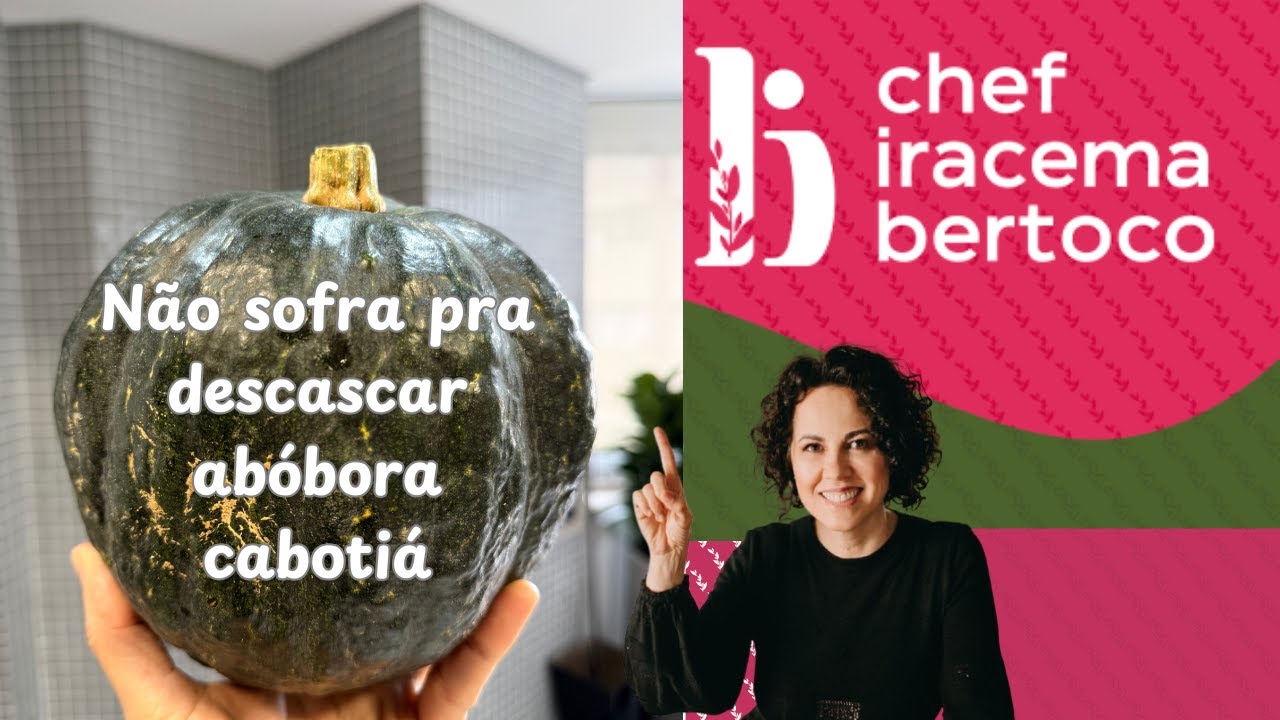 Como descascar abóbora cabotiá fácil