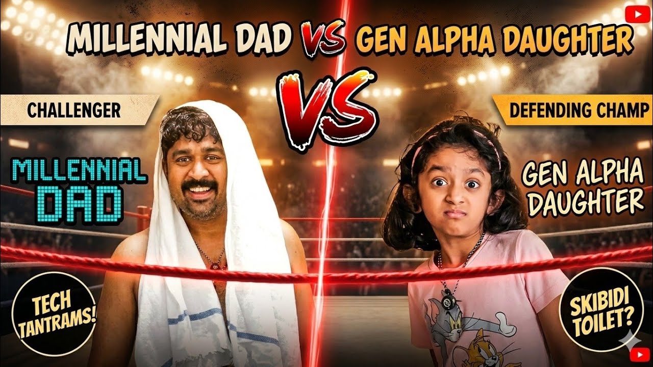 Millenial Dad Vs GenAlpha Daughter || A Battle of the Generations