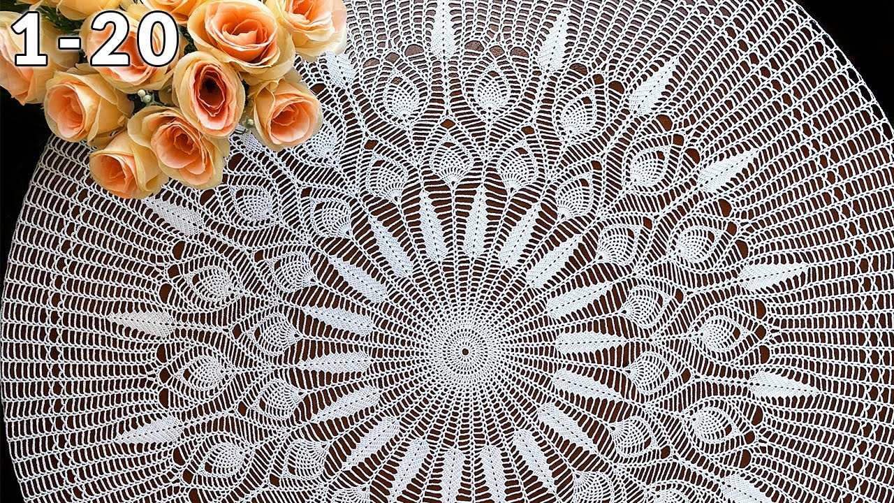 Скатерть крючком, Золушка, 1-20