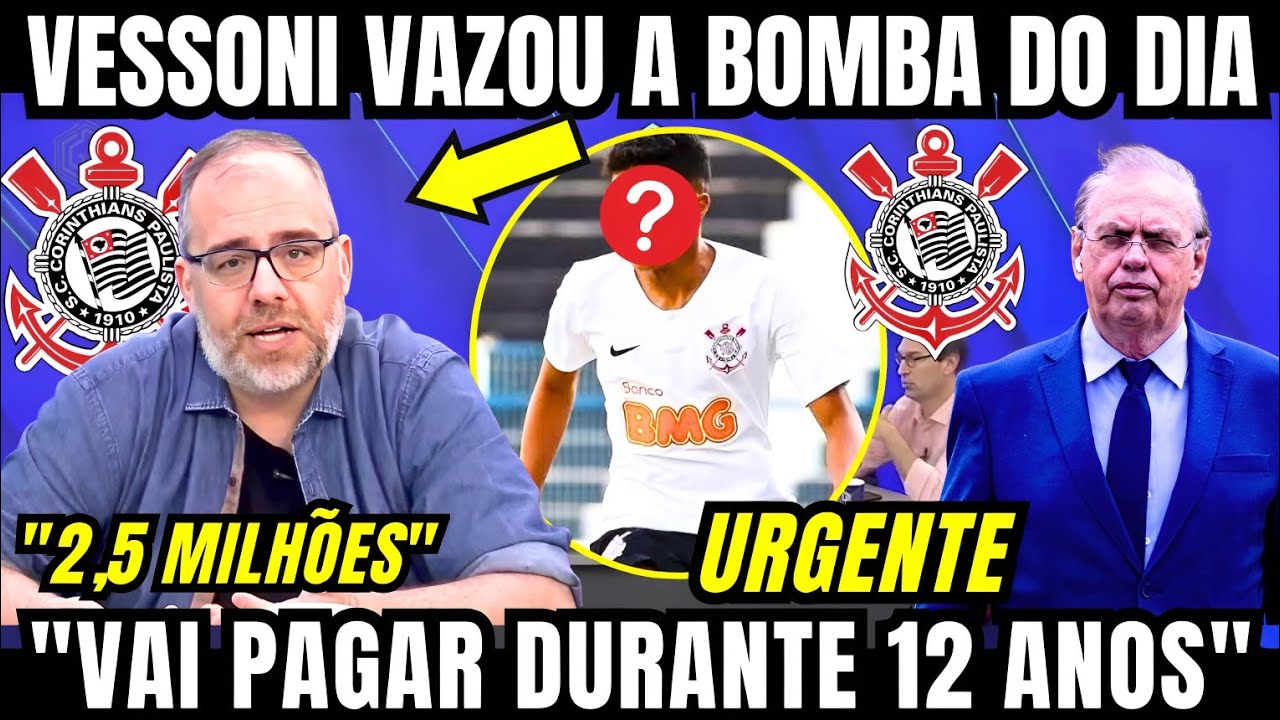 VESSONI VAZOU A BOMBA DO DIA E N&Atilde;O ACREDITOU NESSA DO CORINTHIANS 