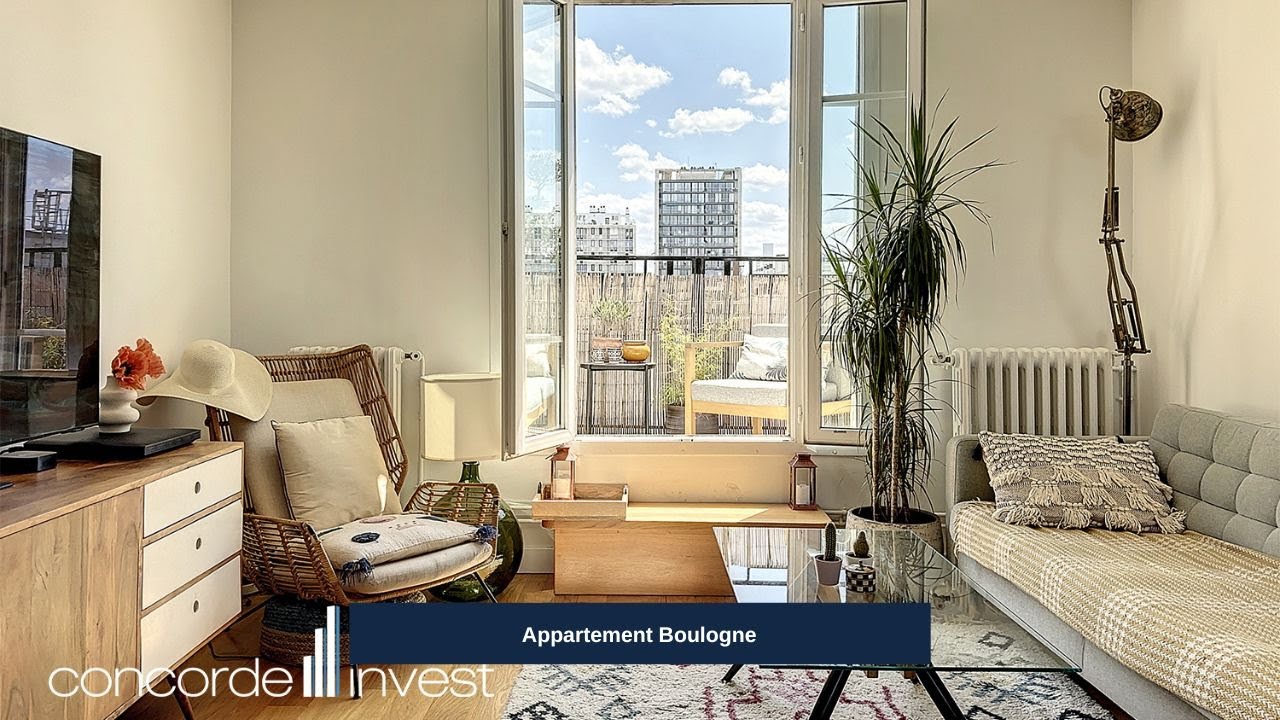 Boulogne - Appartement 70,24 m2 - 2 chambres - Terrasse 33,15 m2.