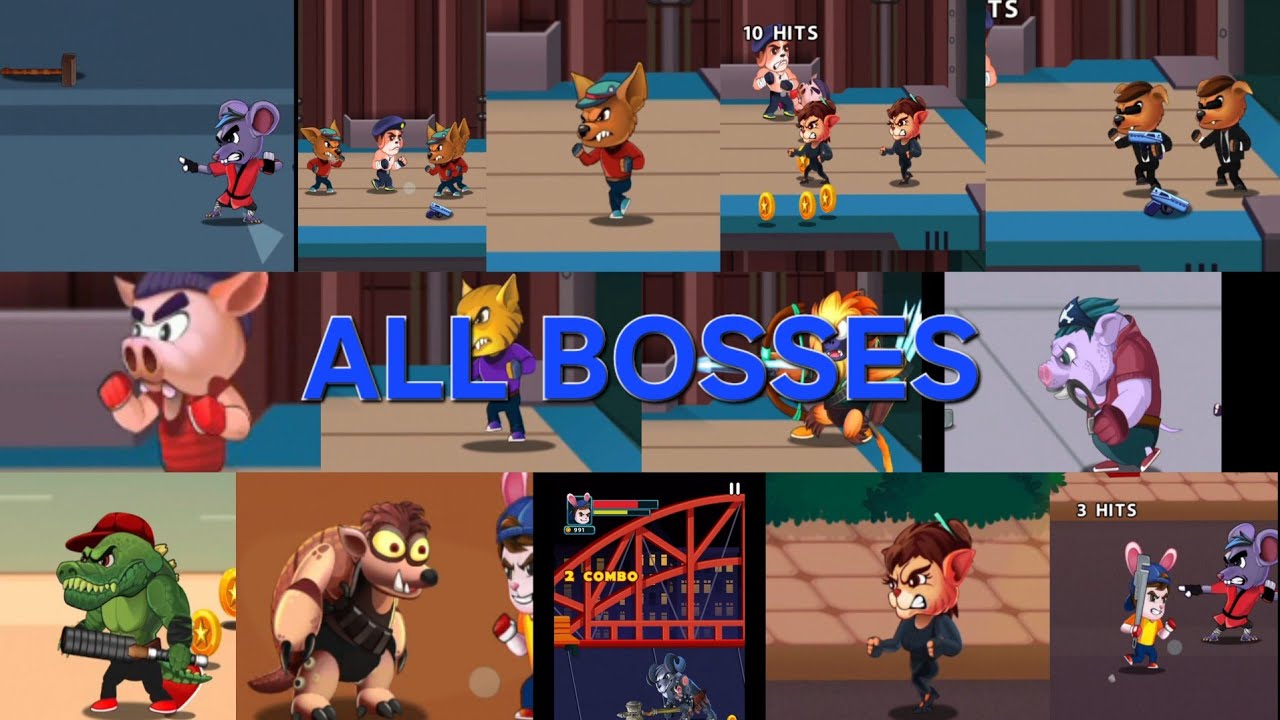 Street Adventures All Bosses (No Damage) Fight