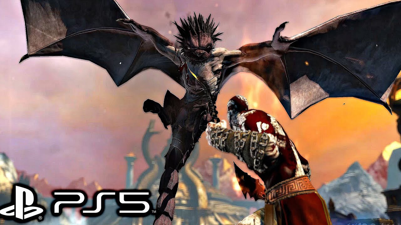 God of War Ascension (PS5) - Manticore Boss Fight (4K 60FPS)