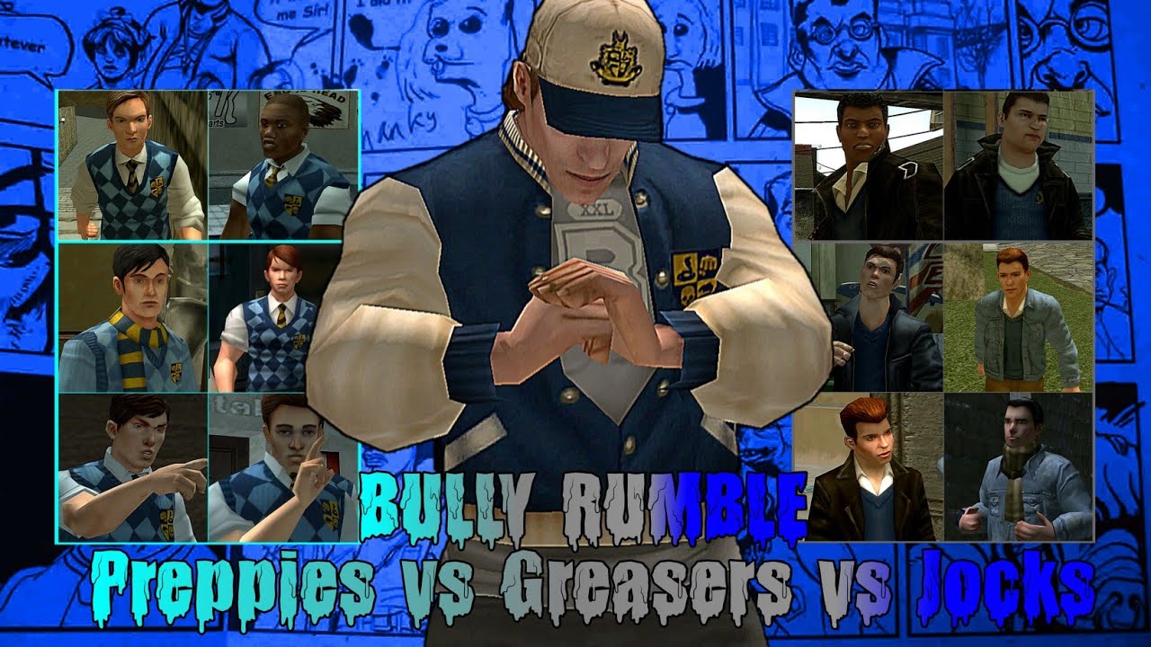 Bully AE: Preppies vs Greasers vs Jocks (no leaders)