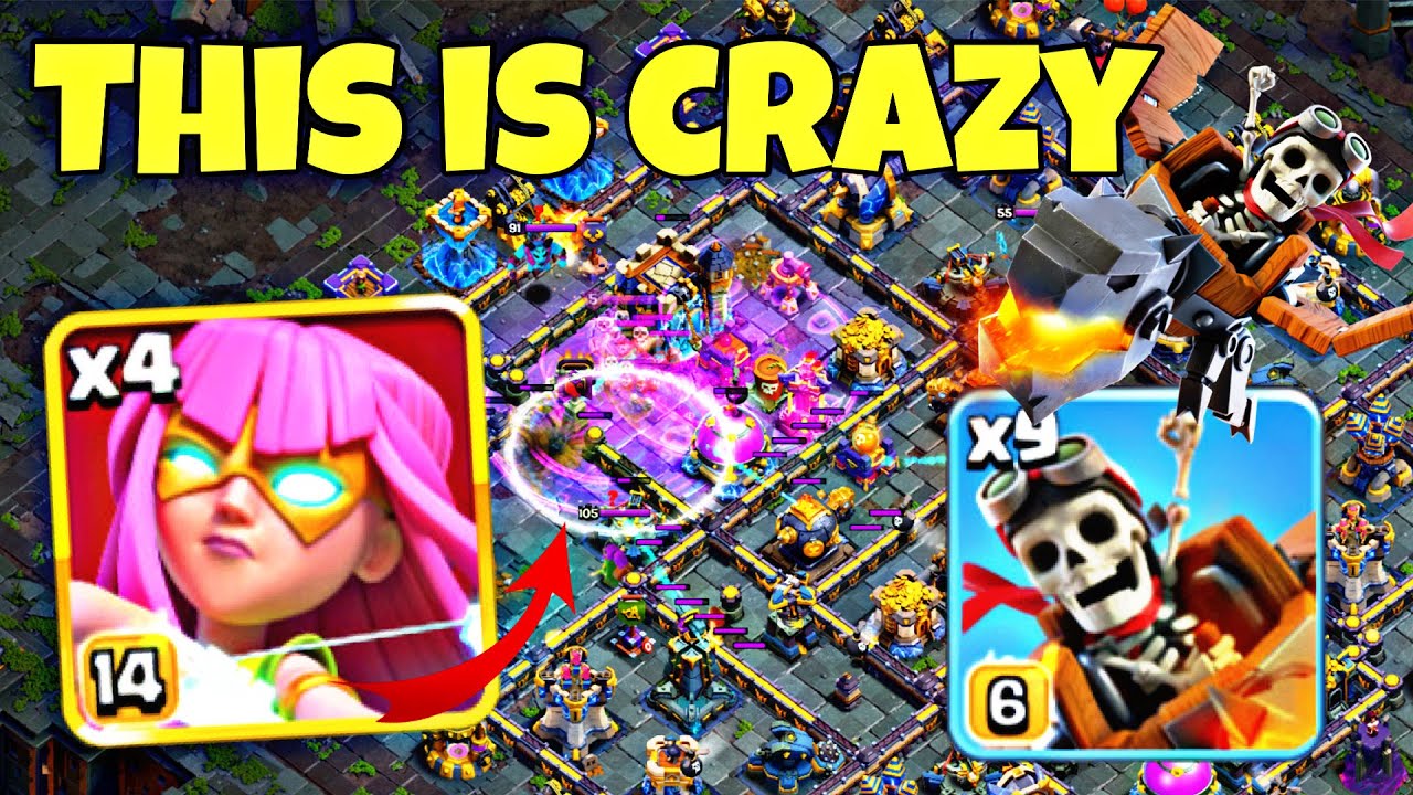 Insane Super Archer Blimp: TH18 Dragon Rider & Inferno Dragon Legend League Attacks!