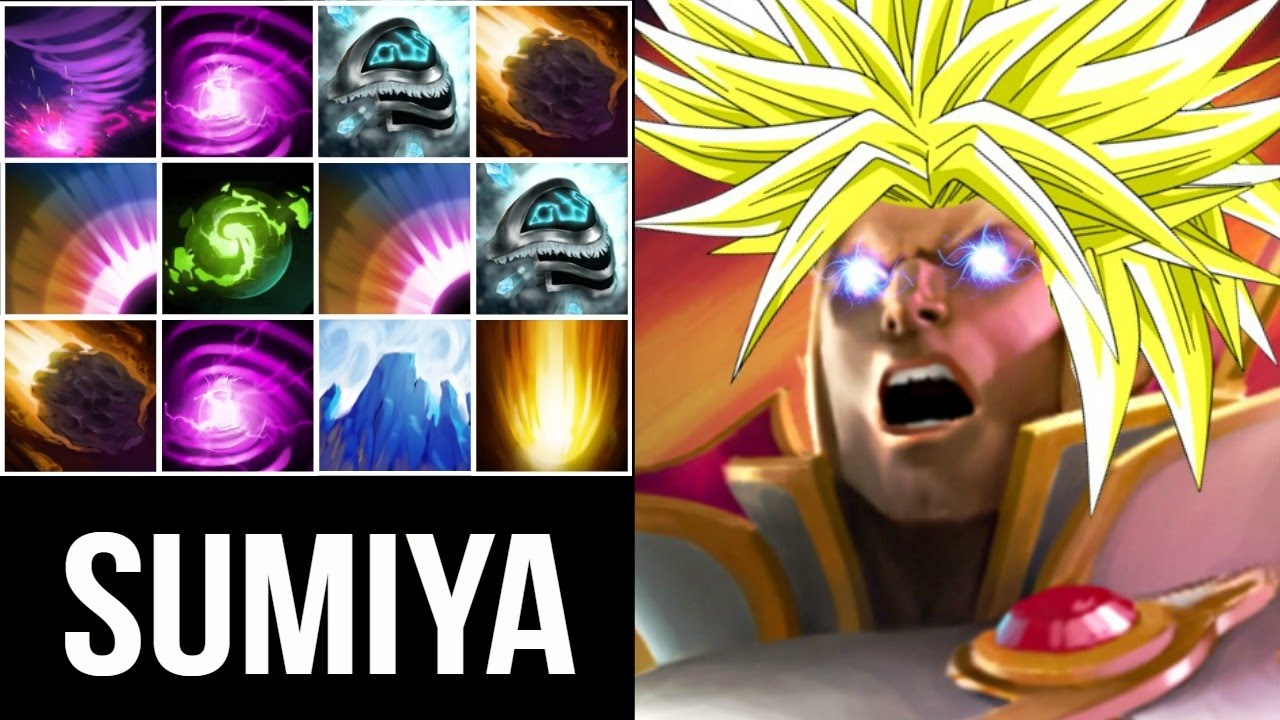 SumiYa Best Invoker Ever! Massacre 10 Skill Refresher Combo Epic Gameplay 7.05 Dota 2