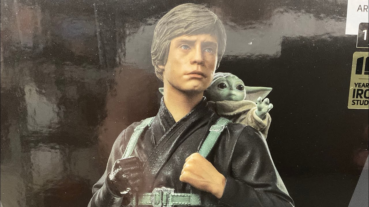 Luke Skywalker and Grogu Training 1:10 Statue by Iron Studios