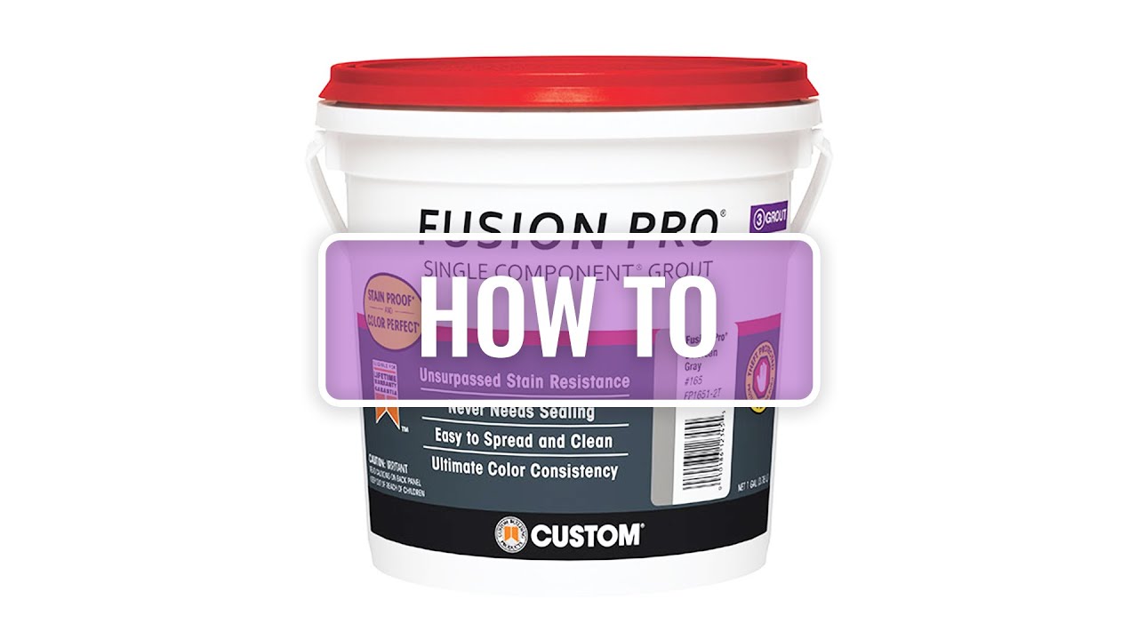 How to Grout Tile Using Fusion Pro Grout
