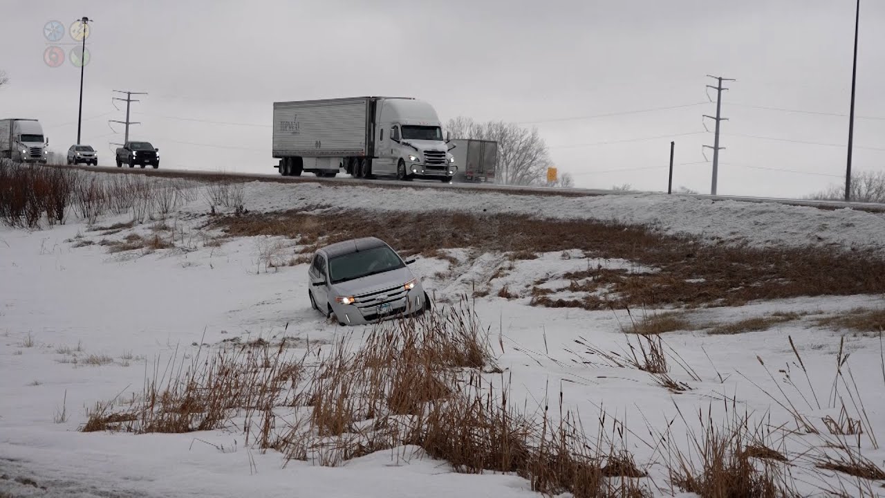 Freezing Rain, Hail & Sleet Create A Travel Nightmare In St Cloud, MN