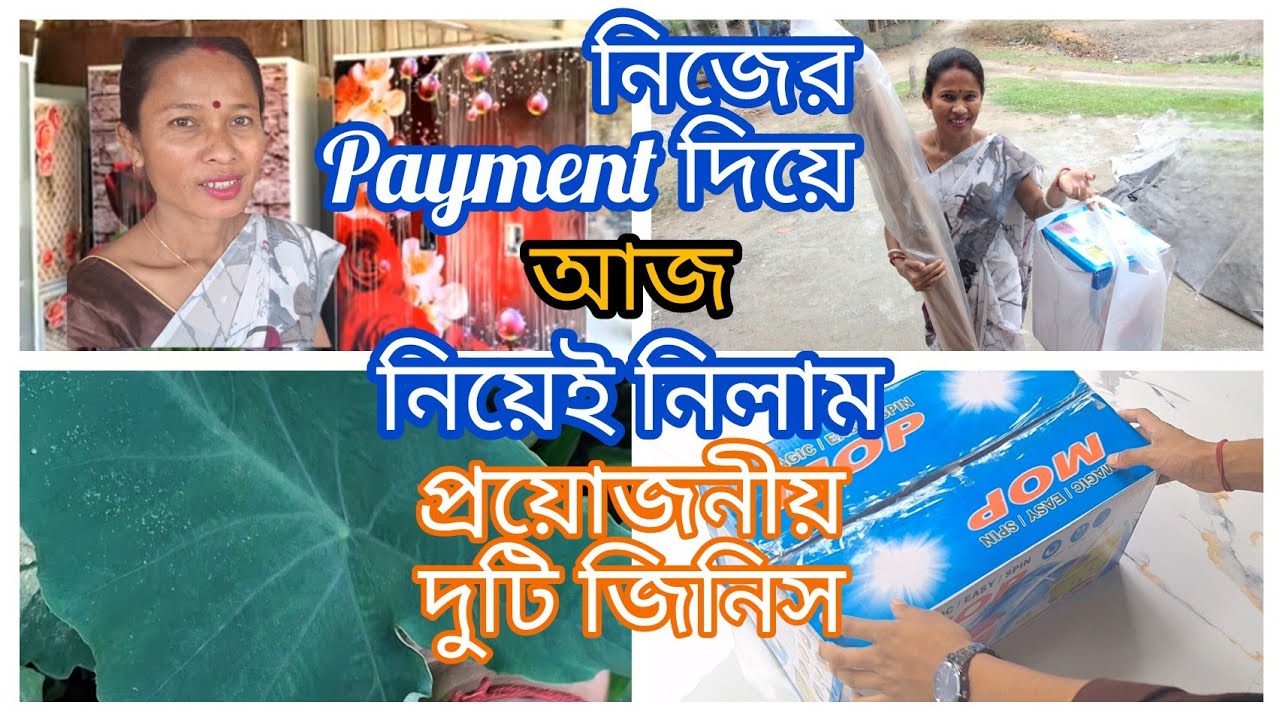 এতদিন অপেক্ষার পর  নিজের উপার্জনে আজ স্বপ্নের টিনের ঘরটির জন্য নিলাম 2 টি পছন্দের জিনিষ..