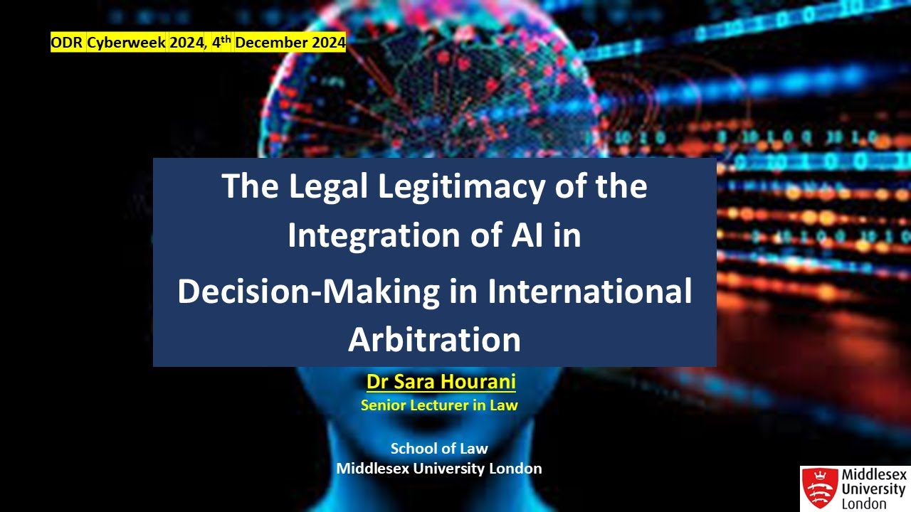 The Legal Legitimacy of the Integration of AI in Decision-Making in International Arbitration