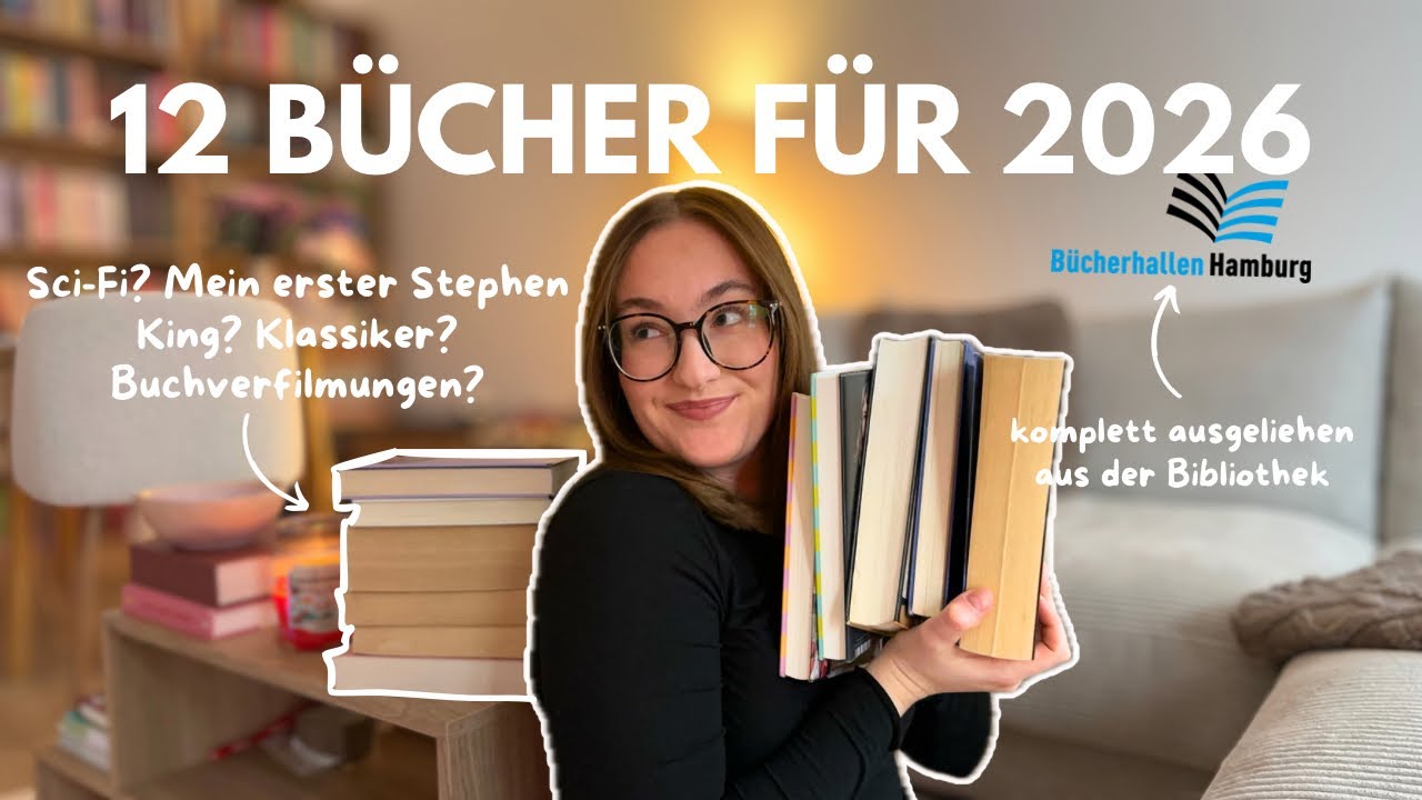 Diese 12 Bücher möchte ich unbedingt in 2026 lesen 📚 (Bücherhallen Edition) 