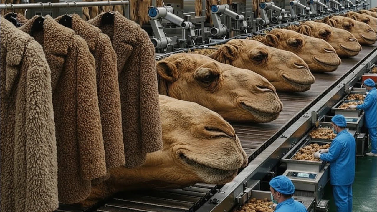 Inside a Camel Wool Factory | From Raw Fleece to Finished Products