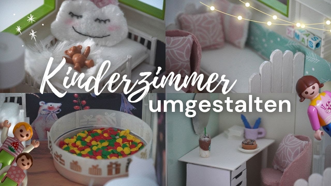 Kinderzimmer Winter Makeover⛄️//Hanna, Emely & Luisa//Pimp my Playmobil//Familie Bäcker
